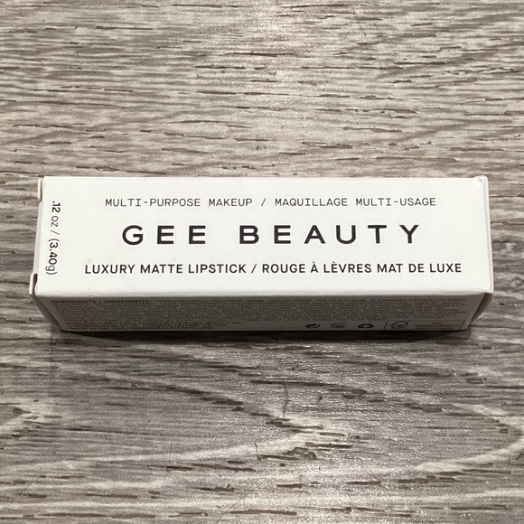 NWT FULL SIZE GEE BEAUTY GOLD SIGNATURE MATTE LIPSTICK IN COCO .12OZ 3.4G - Picture 7 of 8
